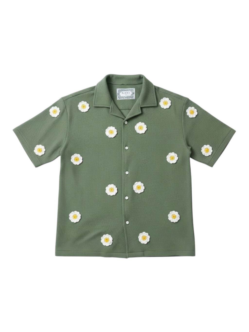 Crochet Olive Shirt