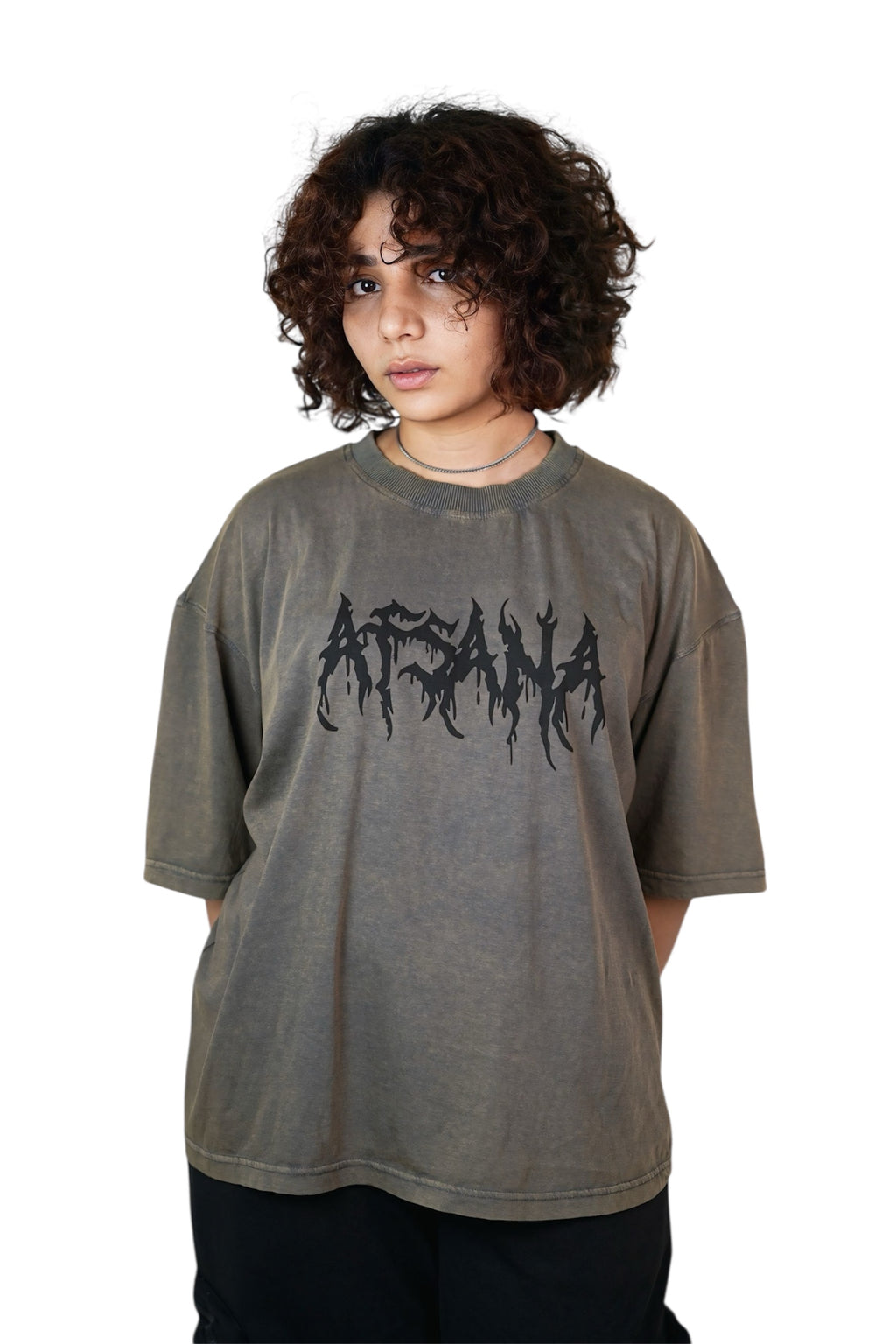 VOID BUNNY ACID WASH TEE