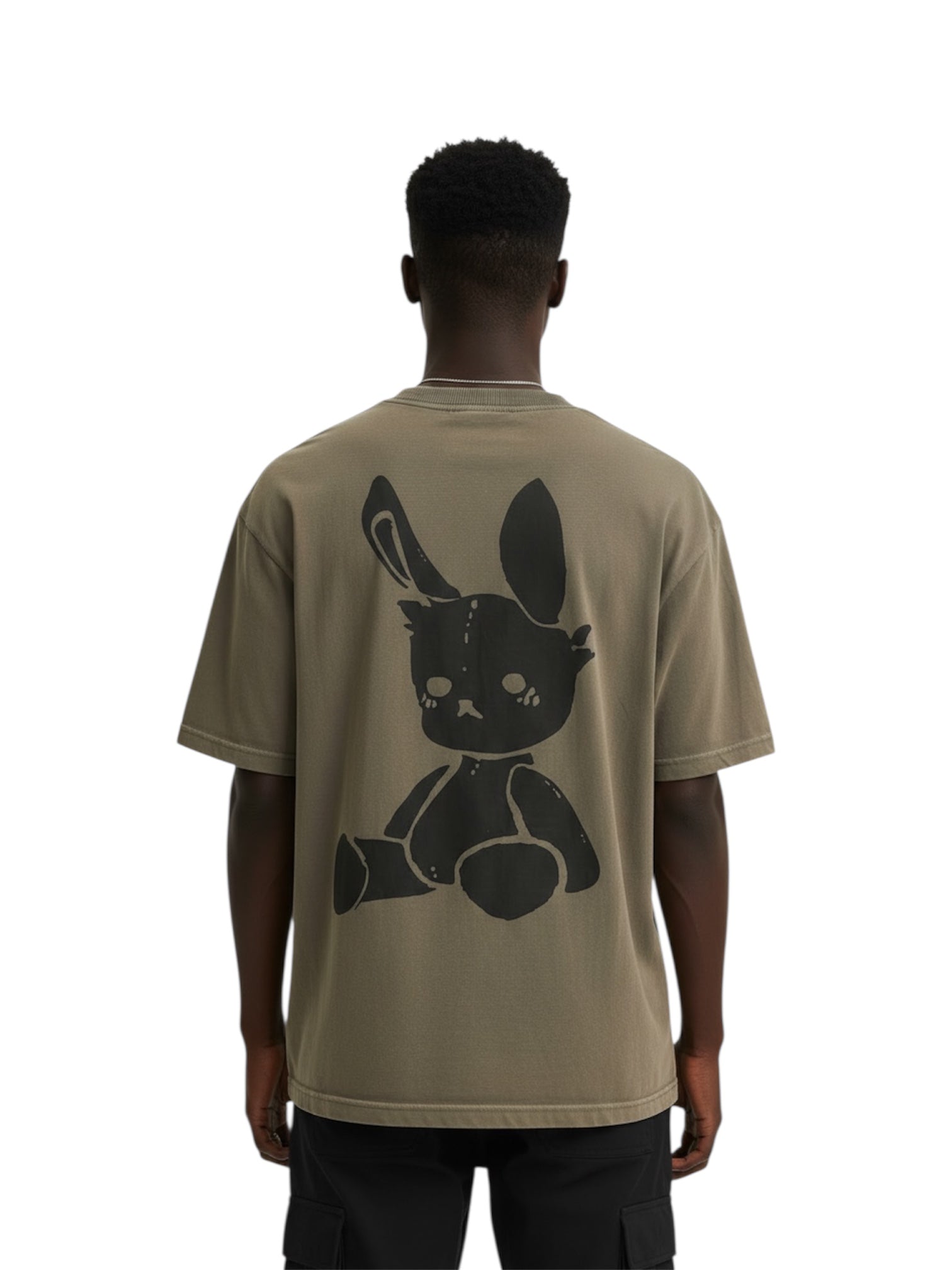 VOID BUNNY ACID WASH TEE