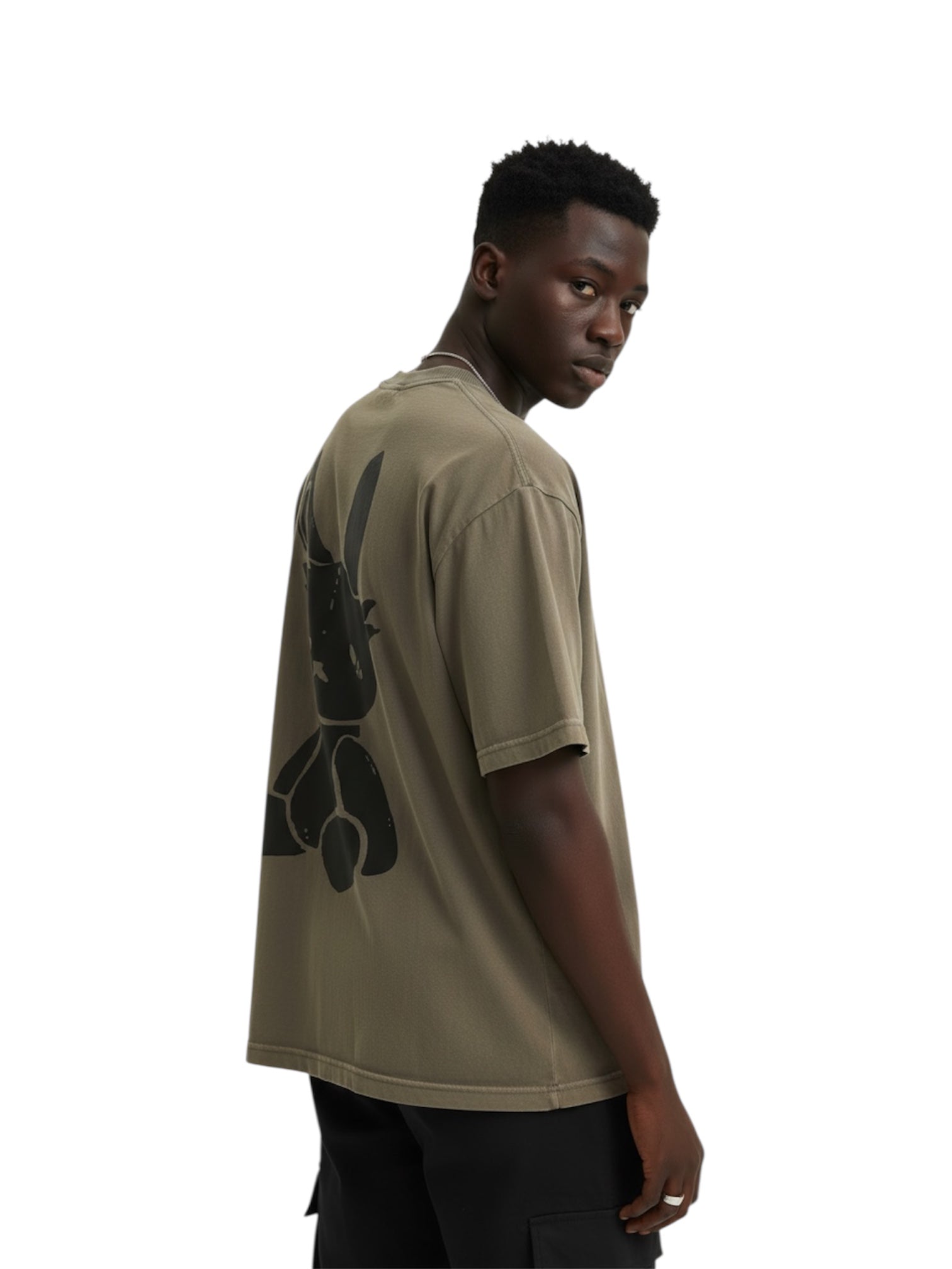 VOID BUNNY ACID WASH TEE