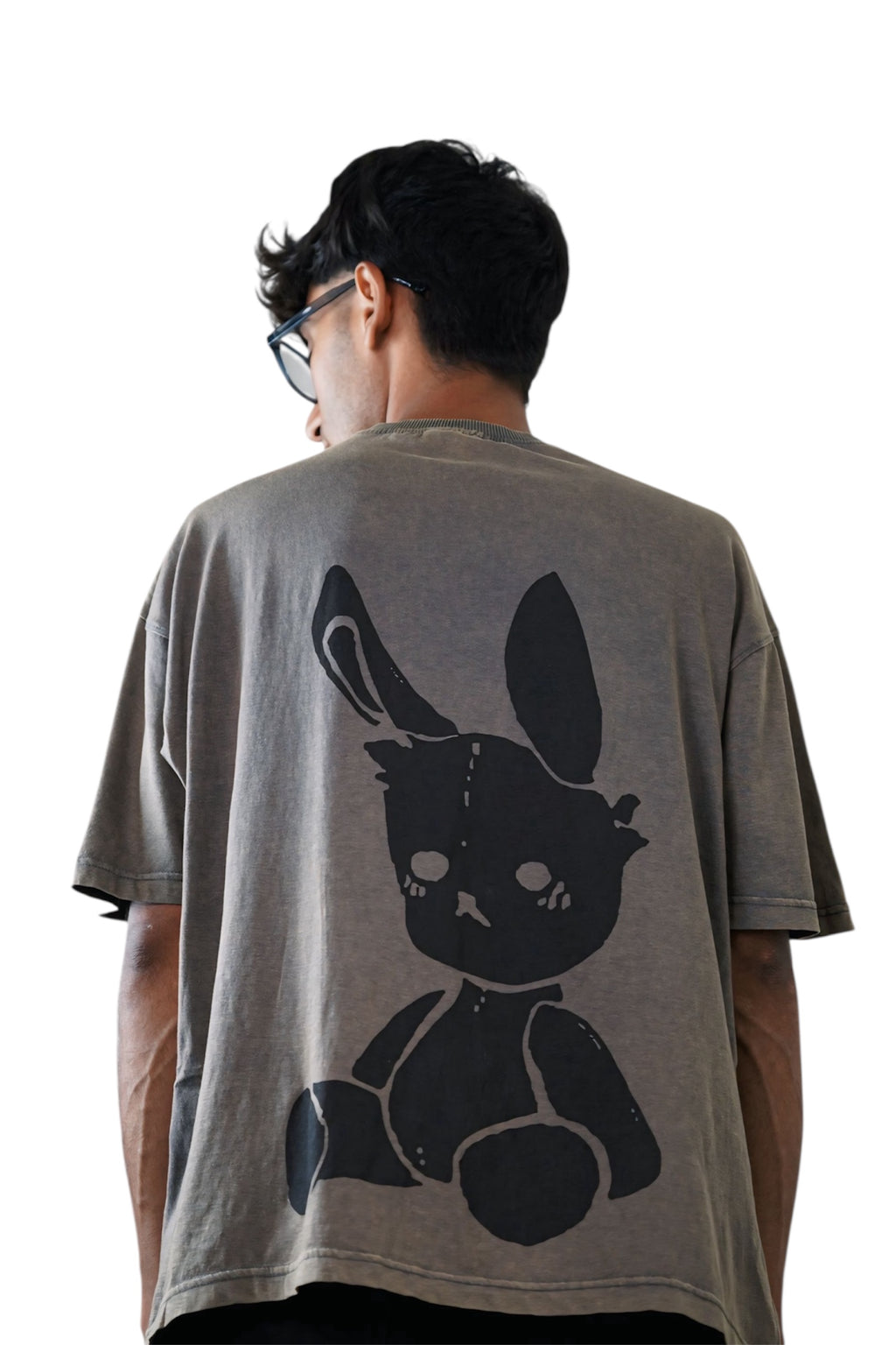 VOID BUNNY ACID WASH TEE