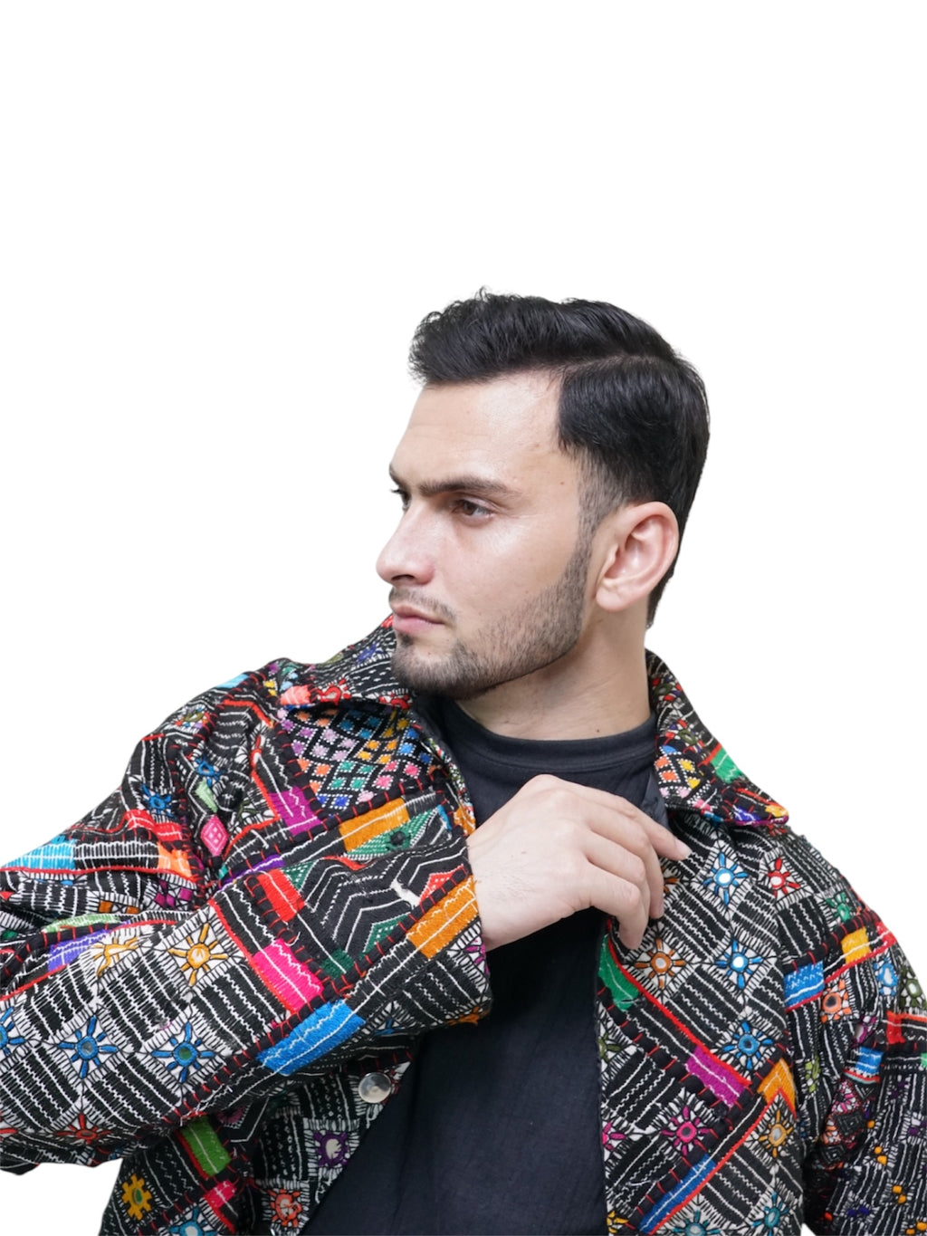 Heritage Grid handcrafted jacket front view